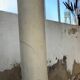Set of 4 marble columns or pedestals.