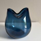 Blown glass ball vase