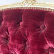 Pair of Louis XV style upholstered velvet armchairs