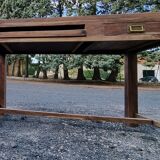 Bureau en bois massif bicolore