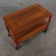Vintage teak side table, serving trolley, Danish design MCM