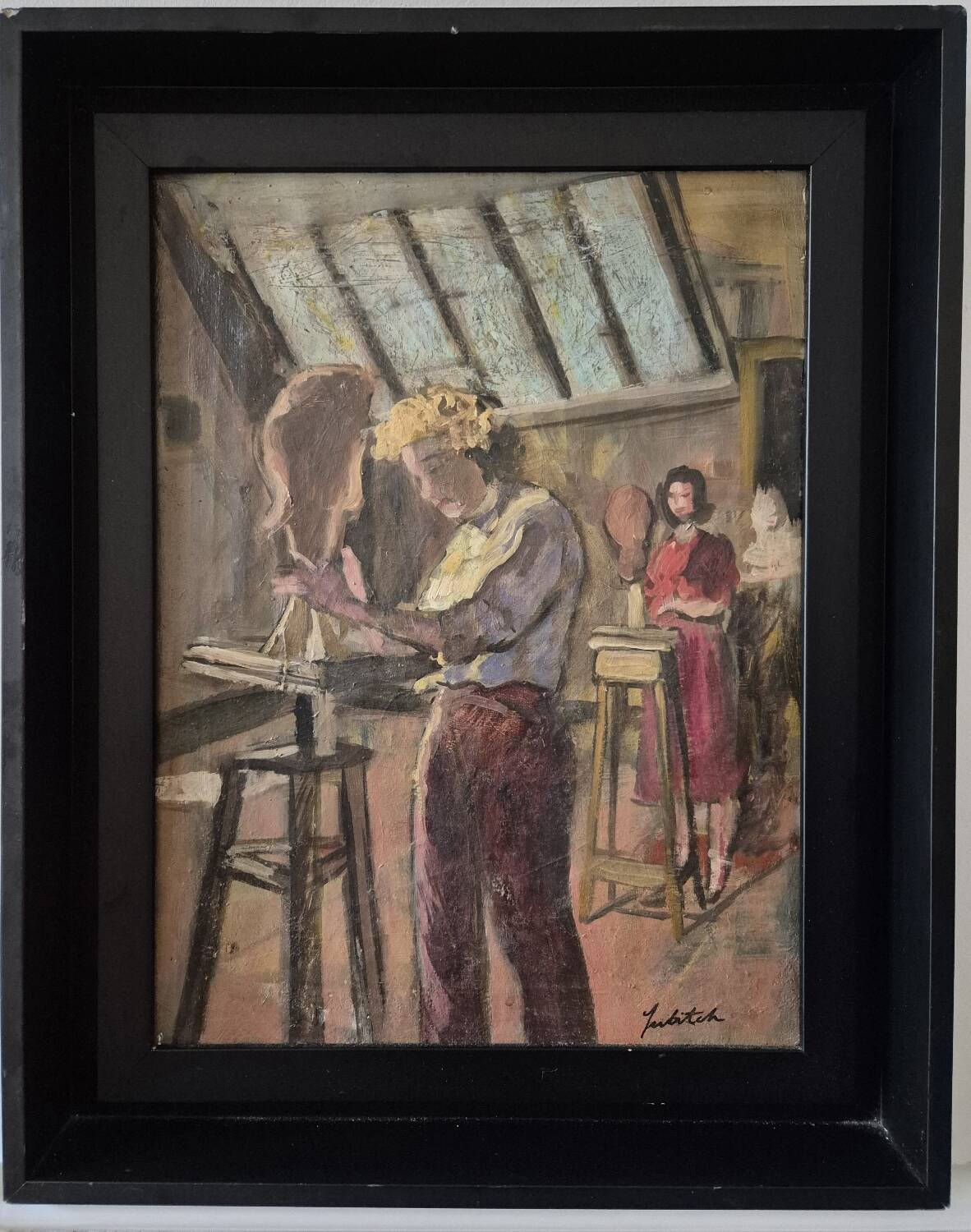 The sculpture workshop by Ossip Lubitch