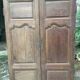 Pair of antique oak closet doors