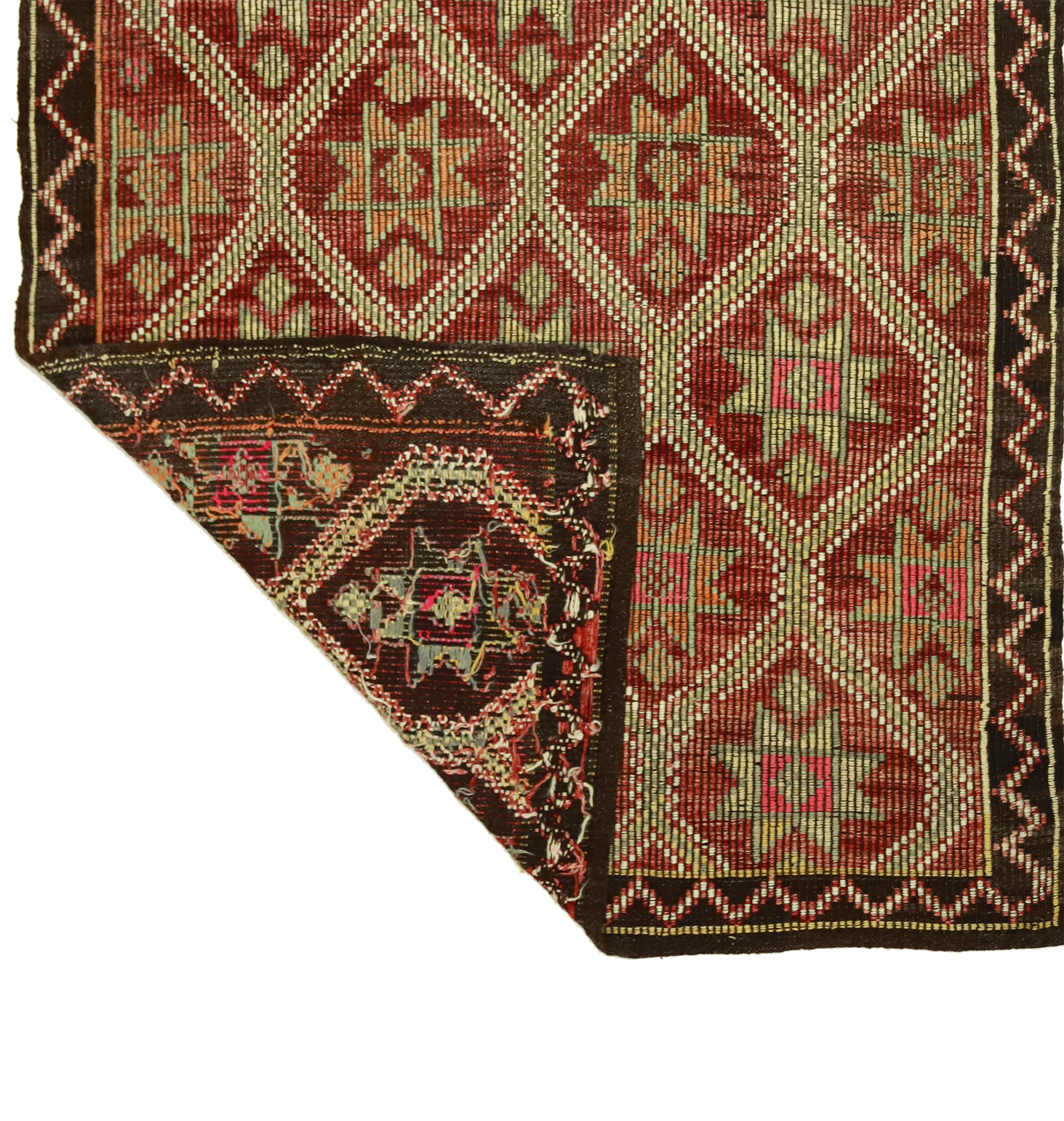 Anatolian handmade kilim rug 280 cm x 153 cm