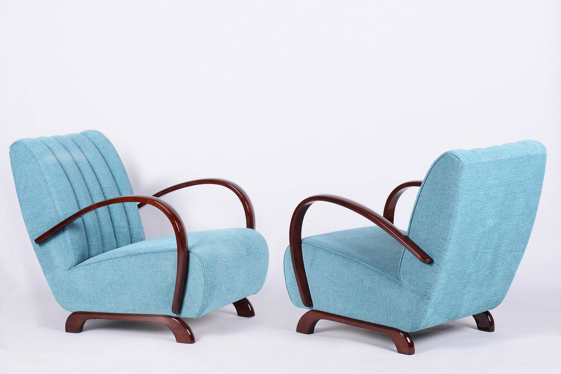 Art Deco Armchairs by J. Halabala for Up Zavody, Czech, 1930s, Set of 2