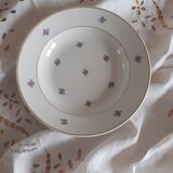 Hollow plate porcelain Luneville Floréal