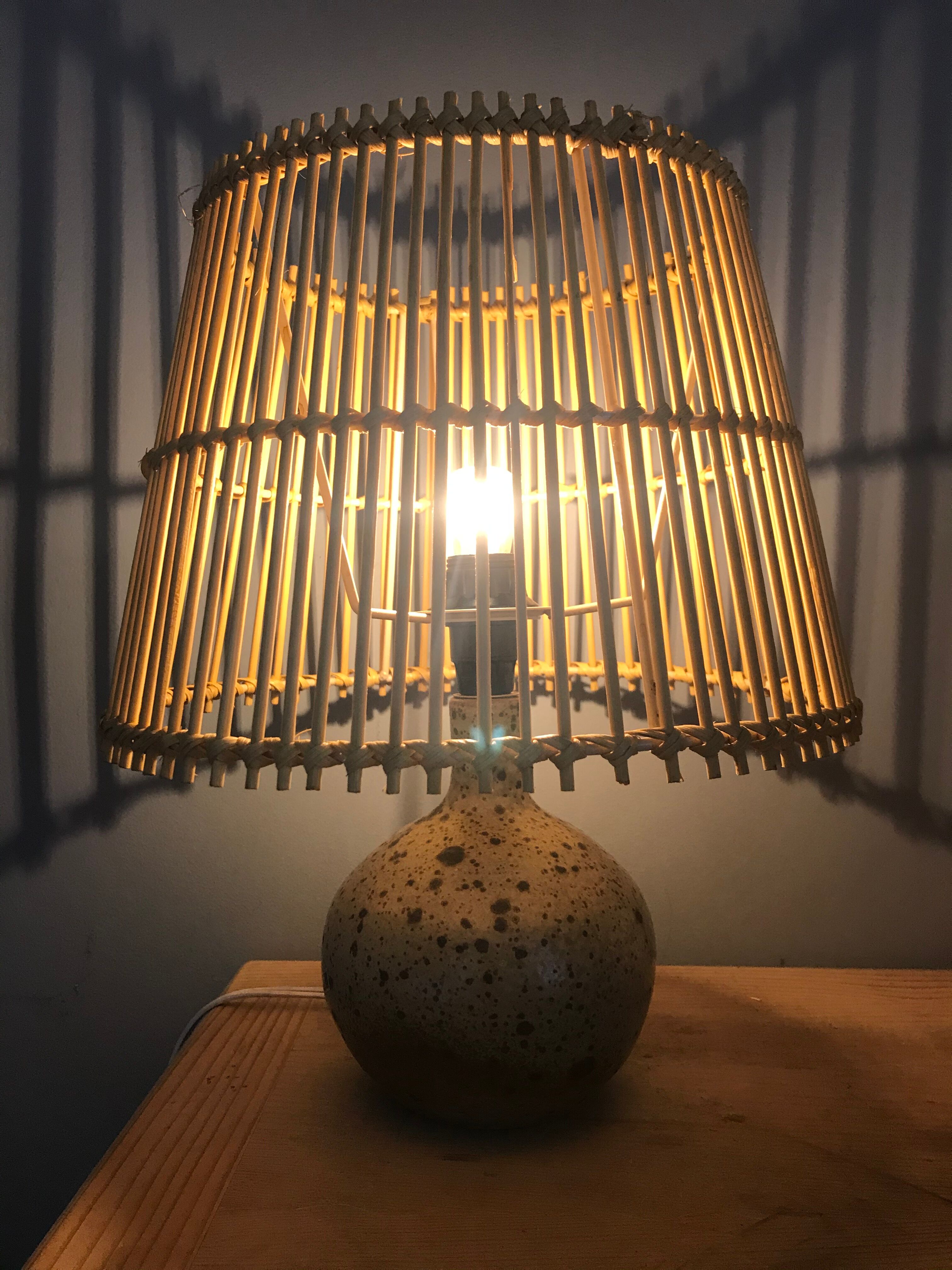 Vintage ceramic sandstone lamp