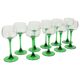 Lot de 10 verres à vin d'Alsace Vintage Luminarc Base Verte