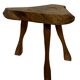 Vintage wooden side table  natural design small table