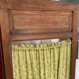 Vintage wooden fabric screen
