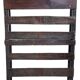 Freestanding or wall-mounted shelf in old Burmese teak