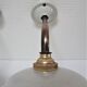 Pair of porcelain sconces brass glass of clchy white art deco