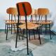 Vintage chairs, 1970s, green frame