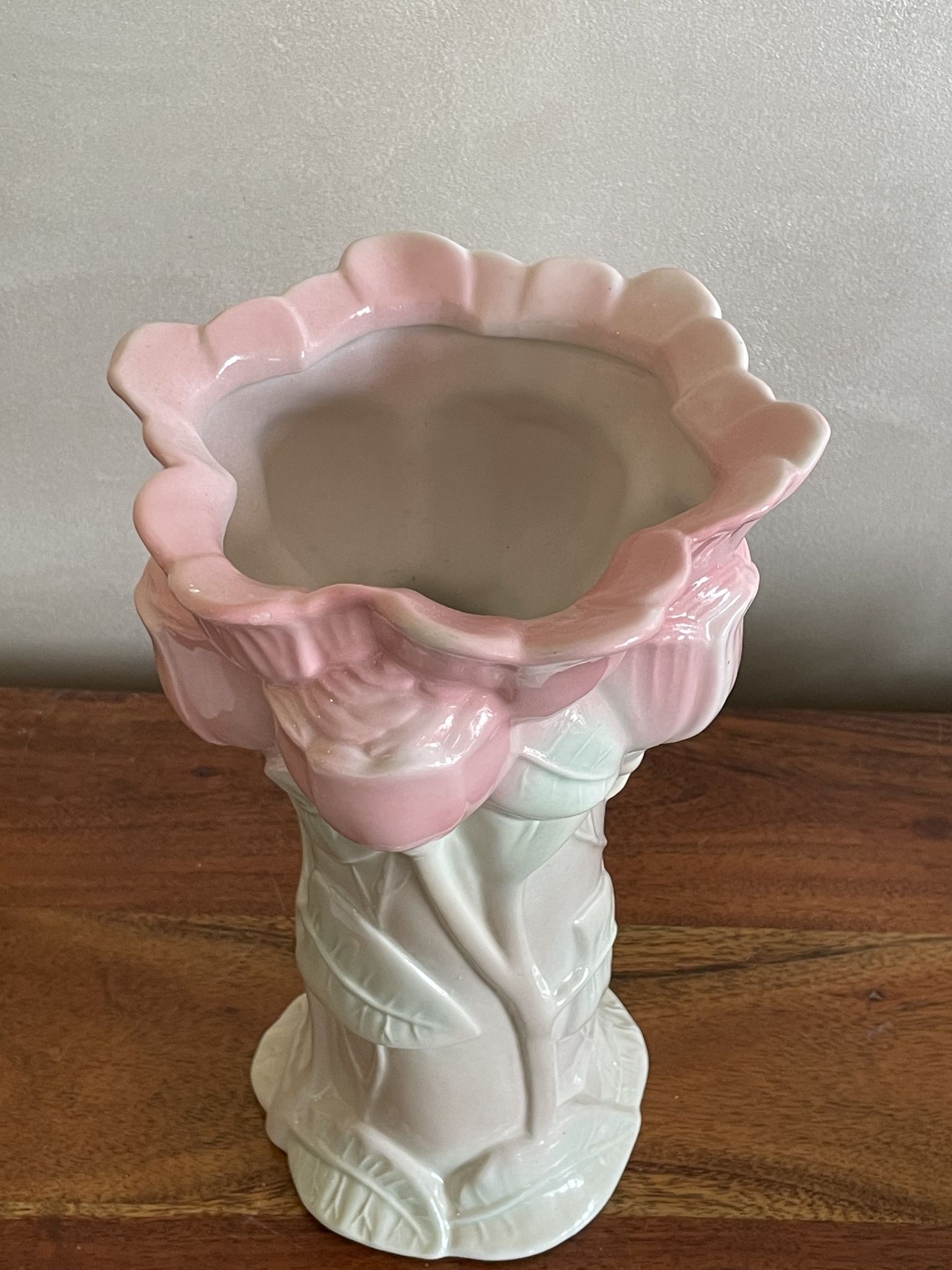 Vase box bouquet tulips molded pink