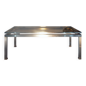 Table basse 1970 par guy lefevre pour la maison jansen
