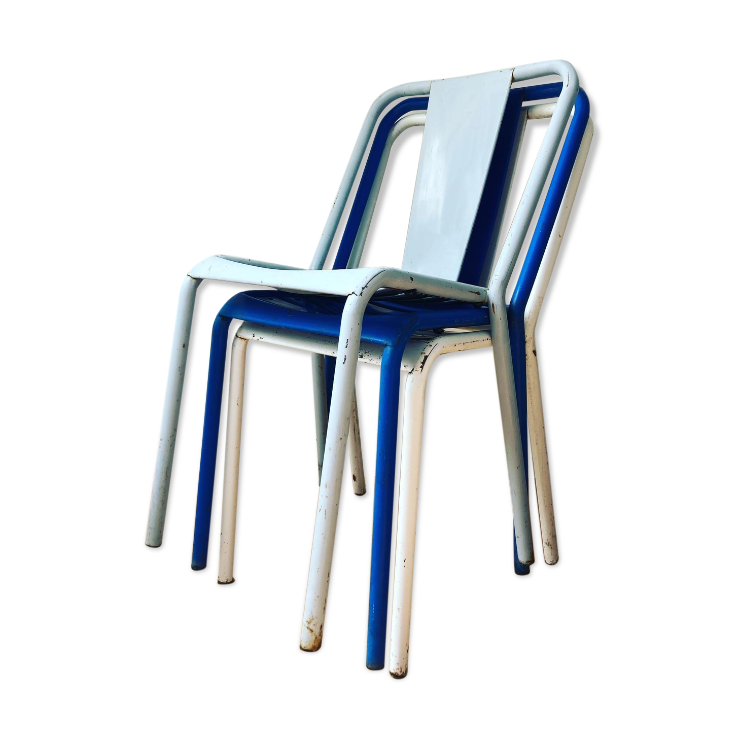 Set of three Tolix chairs