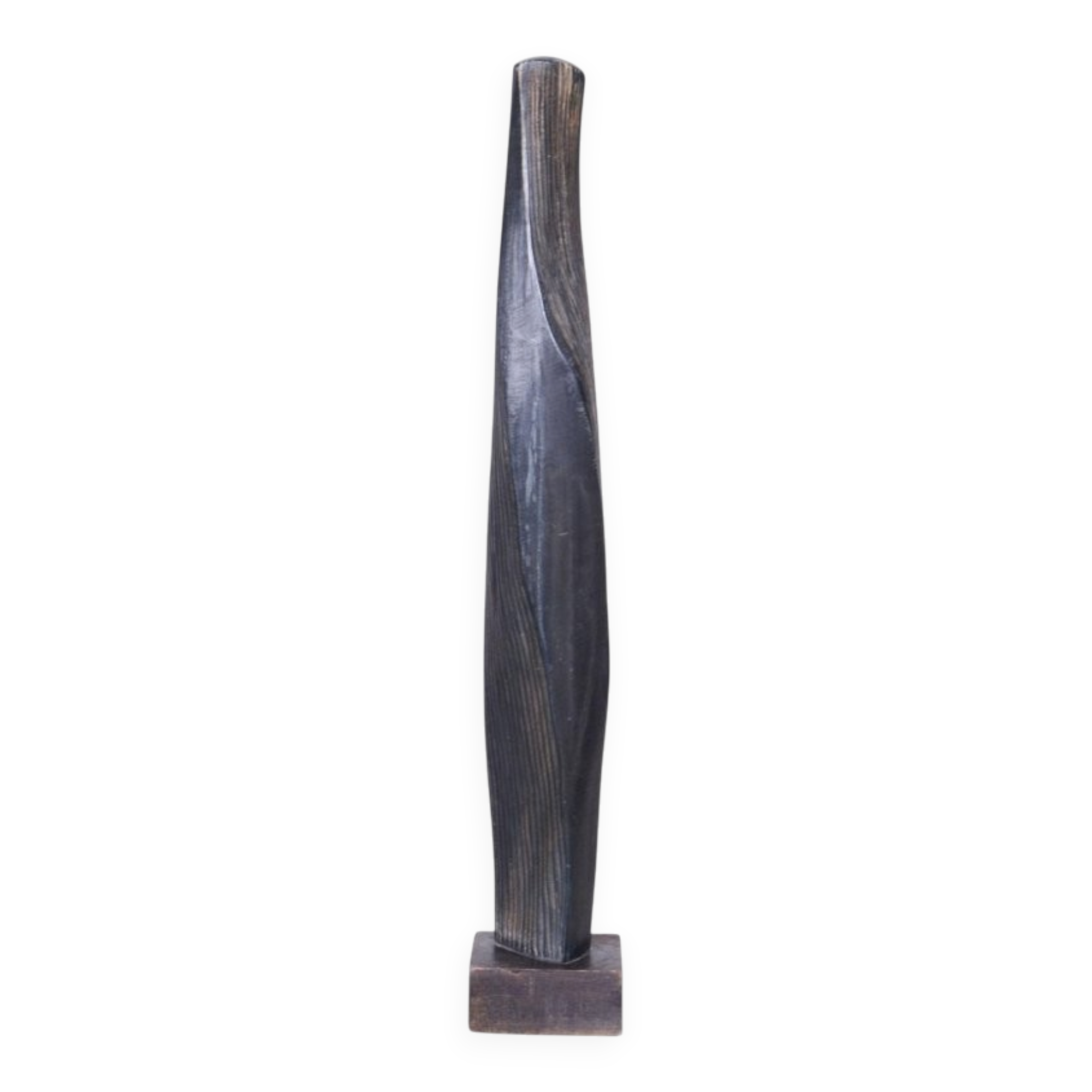 Vintage Art Deco Statue in Linden Wood, 1920s