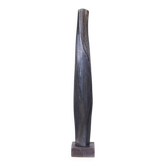 Vintage Art Deco Statue in Linden Wood, 1920s