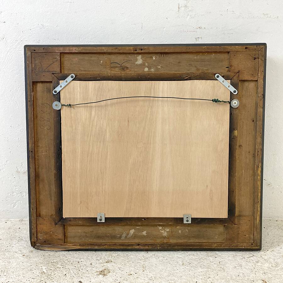 Black Louis XVI style mirror