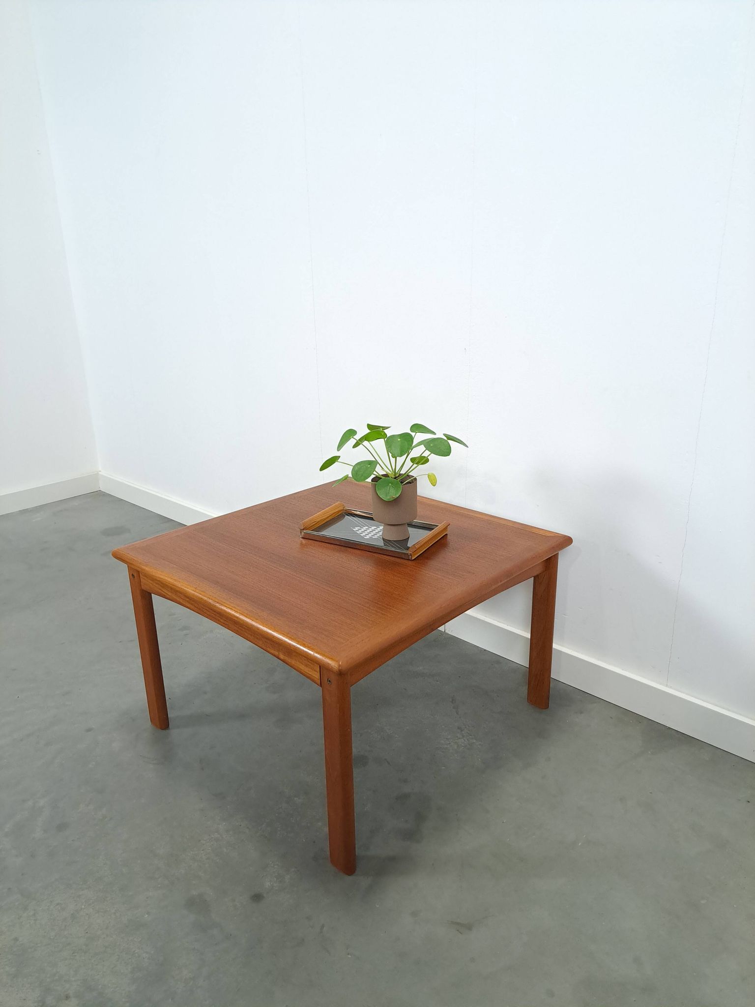 Teak Deens Glostrup vierkante salontafel, nr.1
