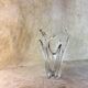 Vase en cristal style Daum forme libre