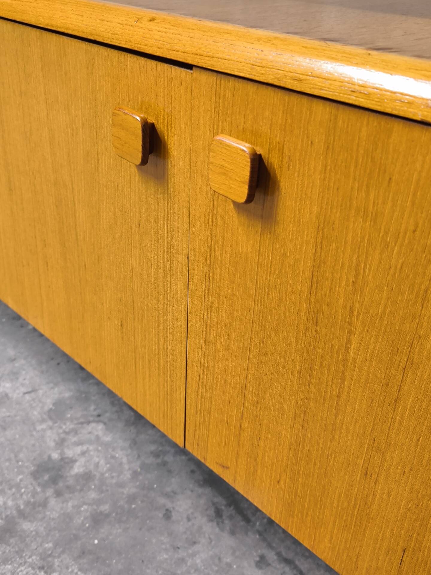 Vintage Scandinavian teak sideboard from the 1970s.