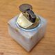 Vintage 1970's onyx lighter and ashtray smoking kit