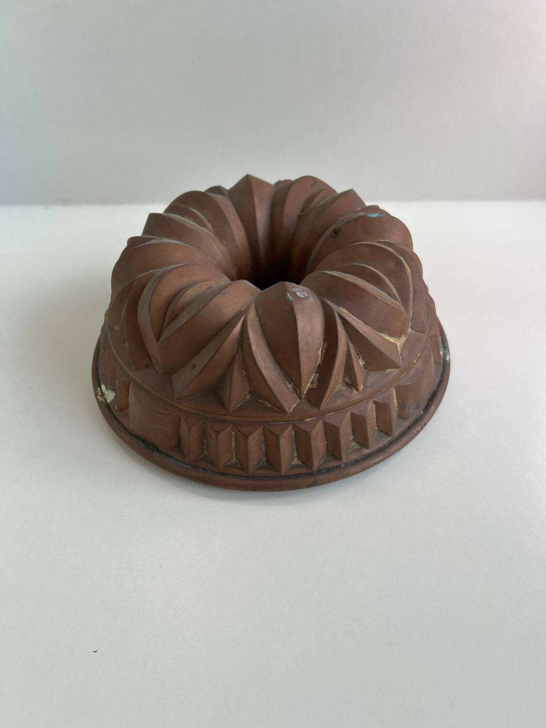 Old copper cake mold