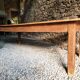 Antique French oak dining table, early 1900s - large farmhouse table for 12 people