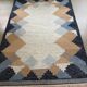 Handwoven large  rollakan reversible rug wool, scandinavian design