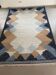 Handwoven large  rollakan reversible rug wool, scandinavian design