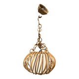Vintage rattan pendant light
