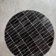 Round coffee table in black zellige – 60 cm artisanal Moroccan design