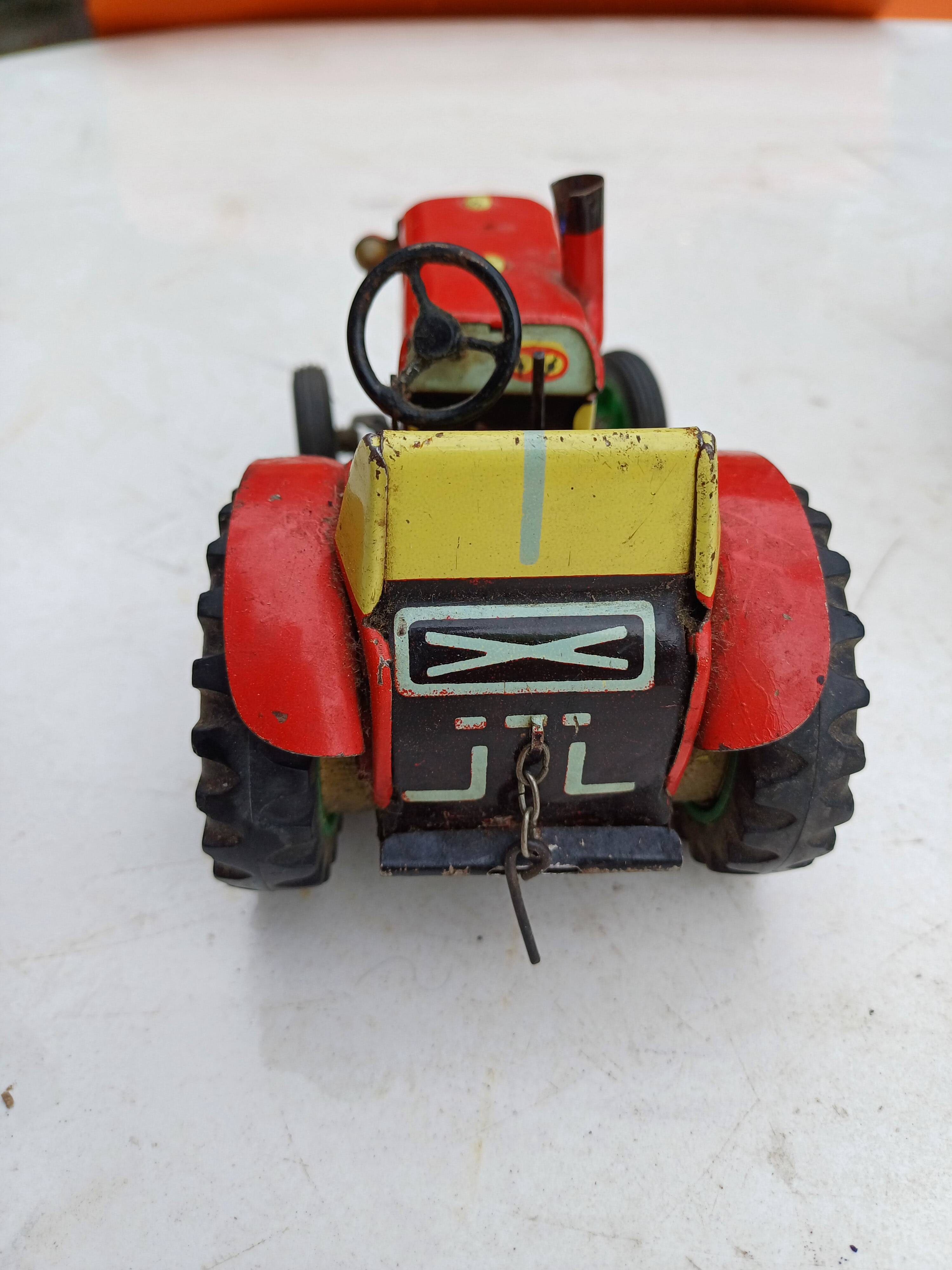 Friction metal tractor and trailer