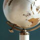 Globe Planet brass cigarette dispenser