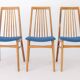 Set of 6 German Dining Chairs, 1960s | Solid Beech Mid-Century Chairs |