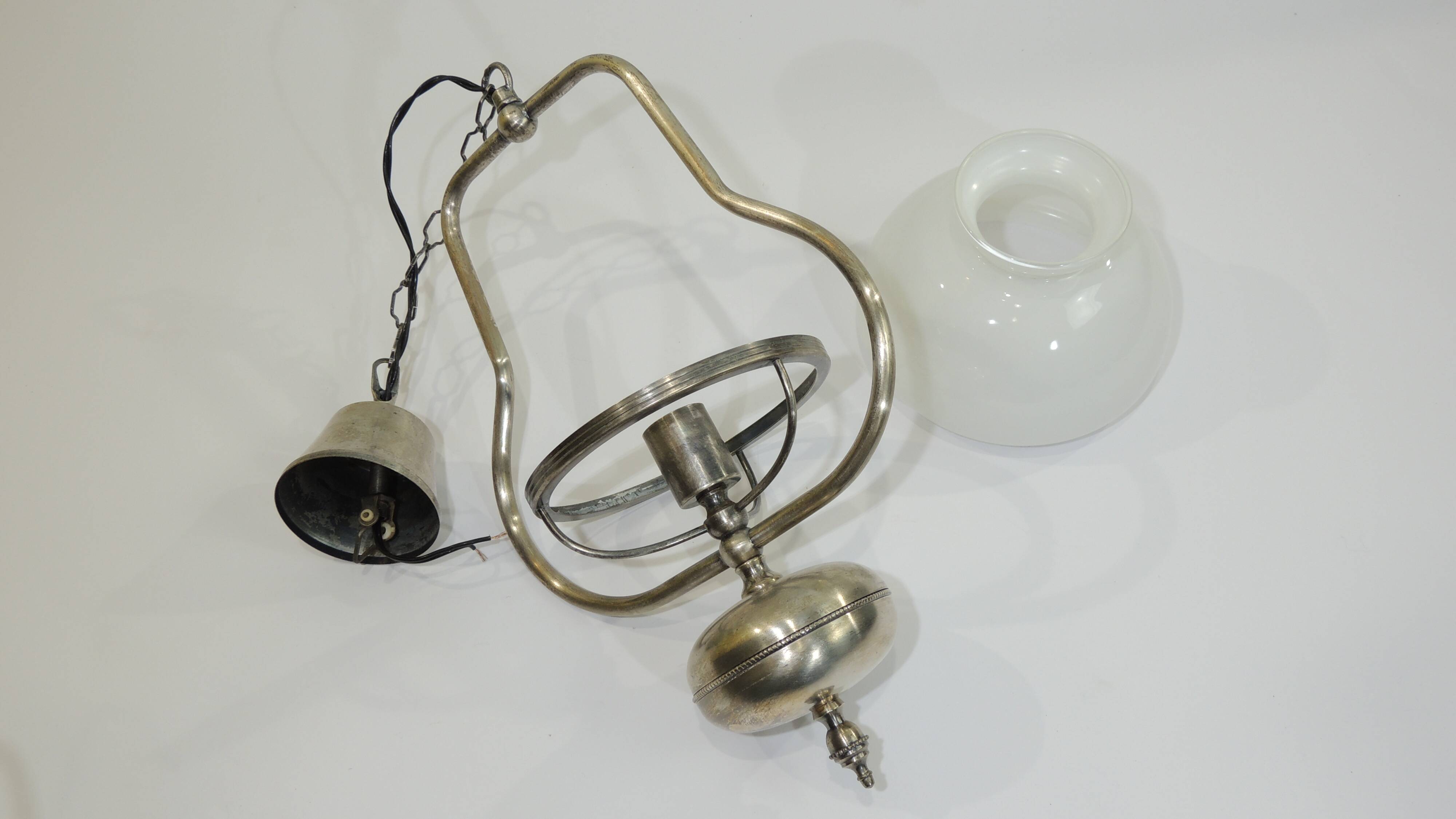 Opaline/vintage pendant light