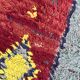 Tapis Marocain Boujad rouge - 110 x 323 cm