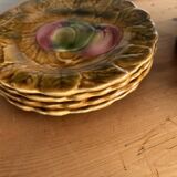 4 barbotine plates from Sarreguemines