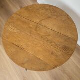 Round wooden coffee table