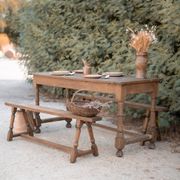 Table and benches set