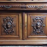 Renaissance two-body sideboard in walnut