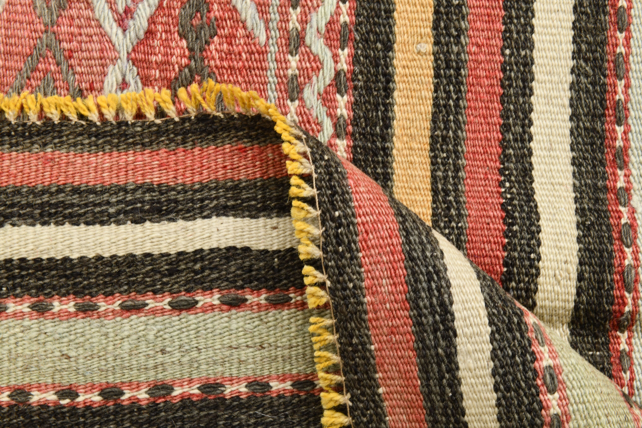 4x7 Kilim Vintage Rug, 138x218Cm