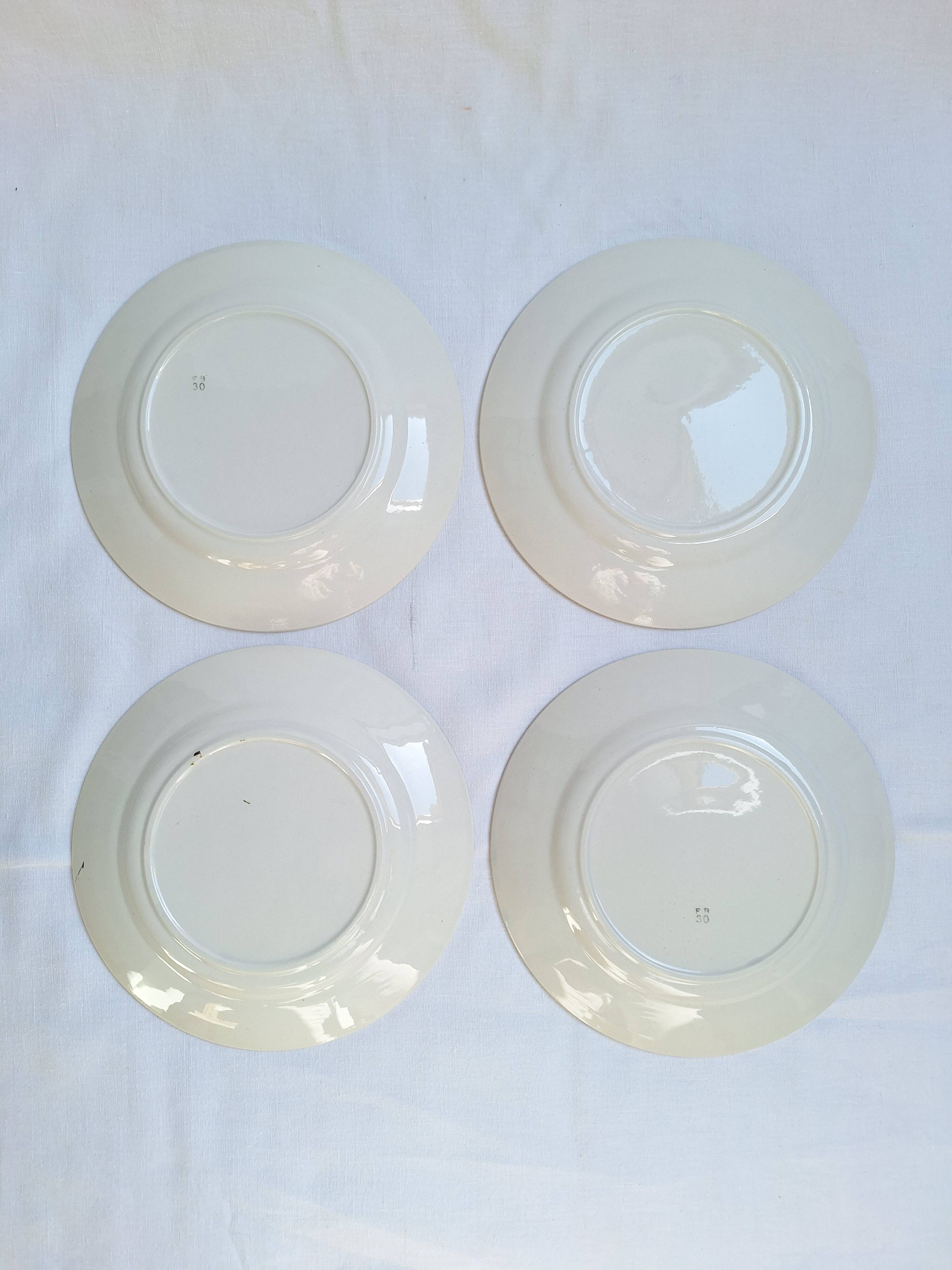 Yellow flat plates Badonviller