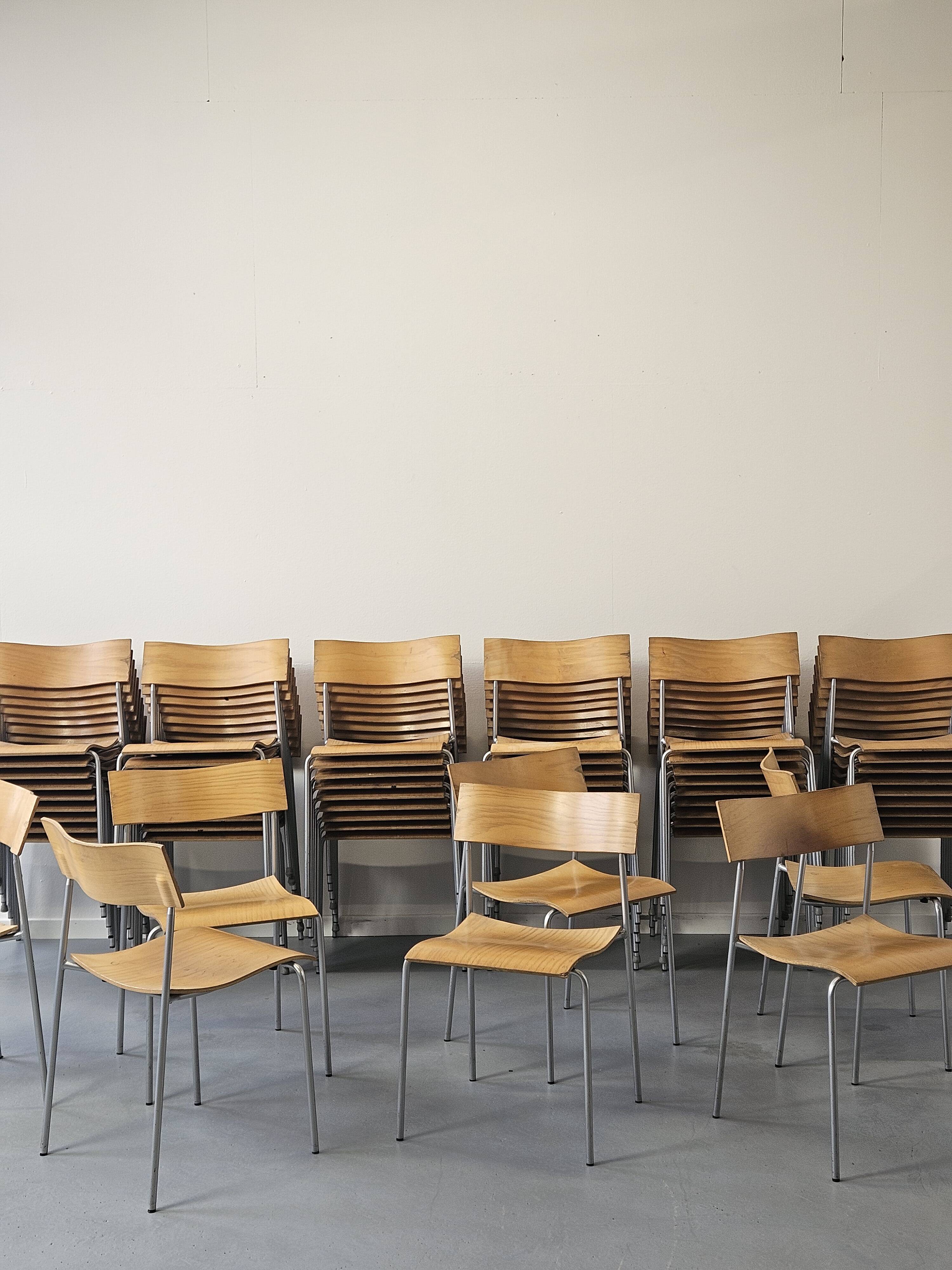 50 Campus chairs by Johannes Foersom, Sweden 1990s