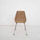 Mid-century rattan and metal dining chair, The Netherlands 1960's