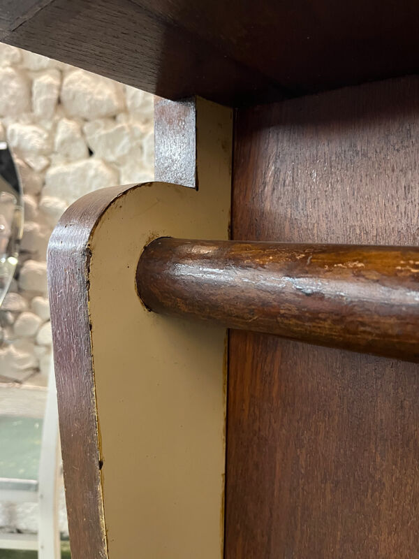 Bar des années 50 en chêne et Formica