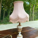 Vintage beige marble onyx lamp