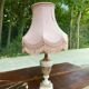Vintage beige marble onyx lamp