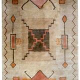Vintage tibetan khaden handmade carpet 159cm x 237cm 1960s, 1c504